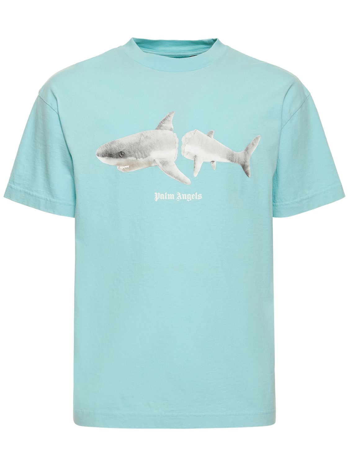 Klassisches T-shirt „white Shark“ - PALM ANGELS - Modalova