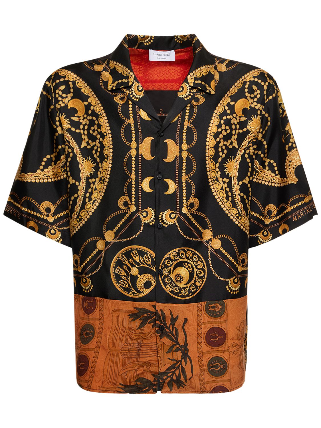 Camicia Ornament In Seta Rigenerata - MARINE SERRE - Modalova
