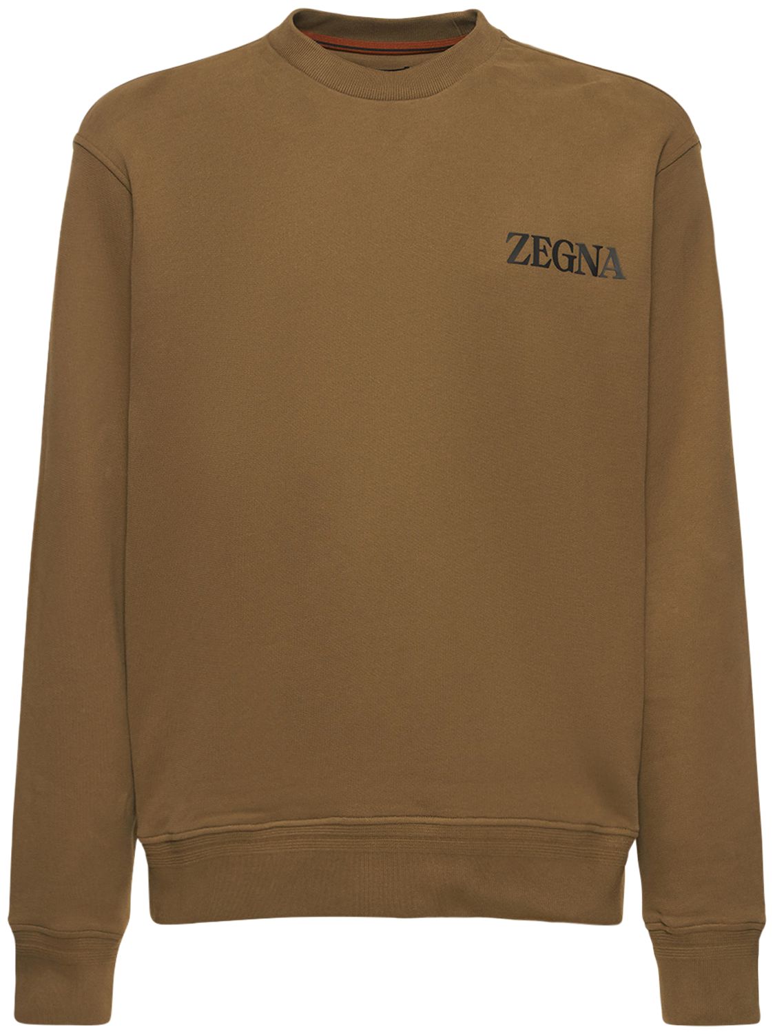Sweatshirt Aus Baumwolle Mit U-ausschnitt - ZEGNA - Modalova