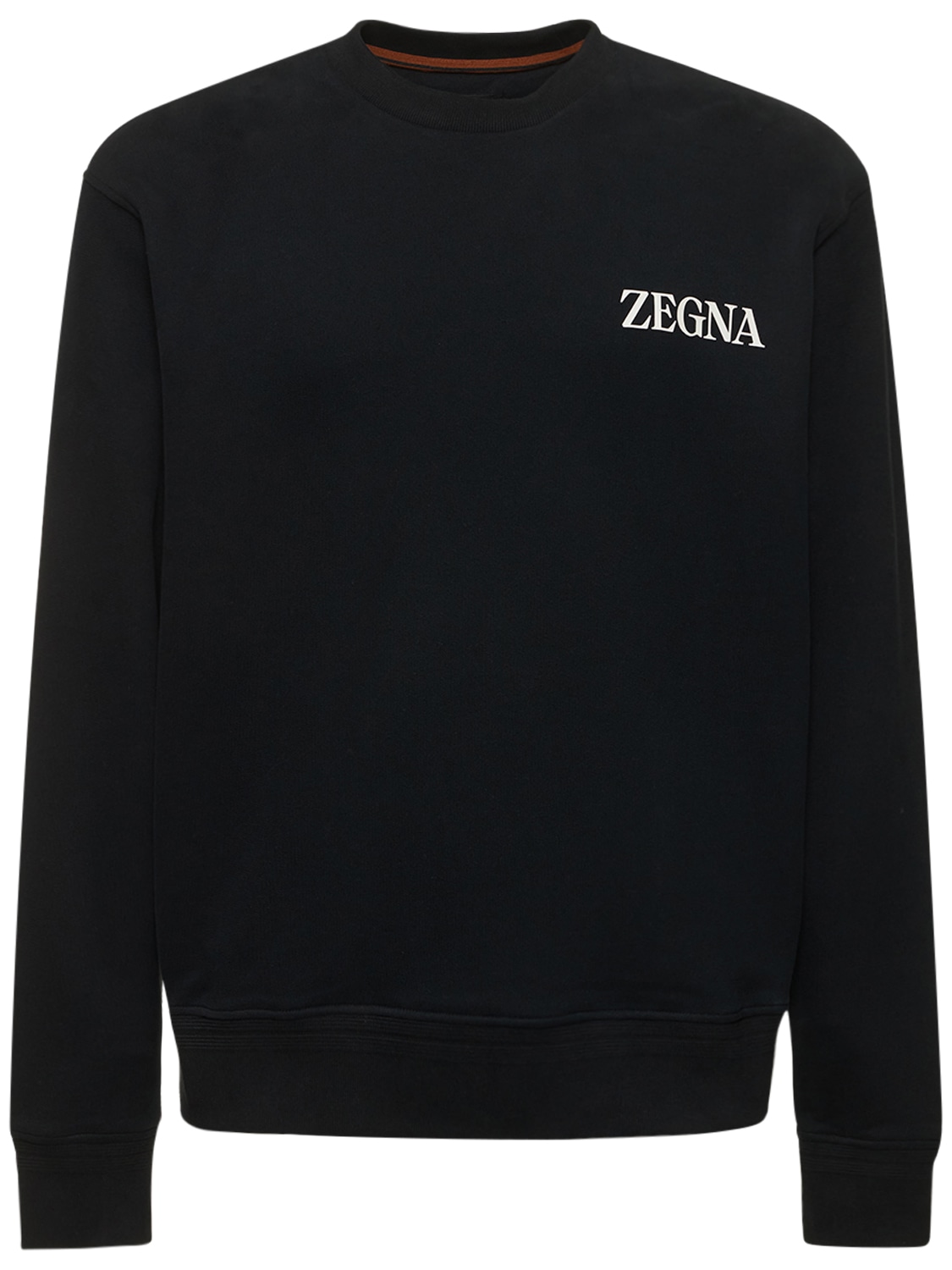 Cotton Crewneck Sweatshirt - ZEGNA - Modalova