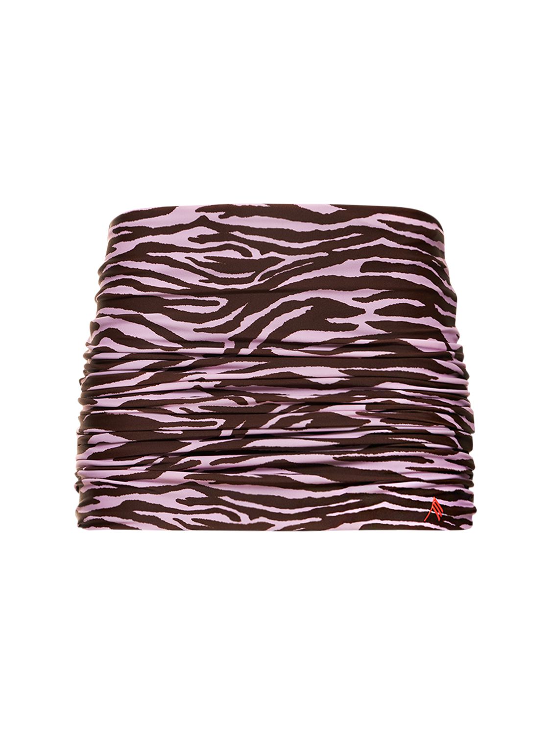 Zebra Printed Mini Skirt - THE ATTICO - Modalova