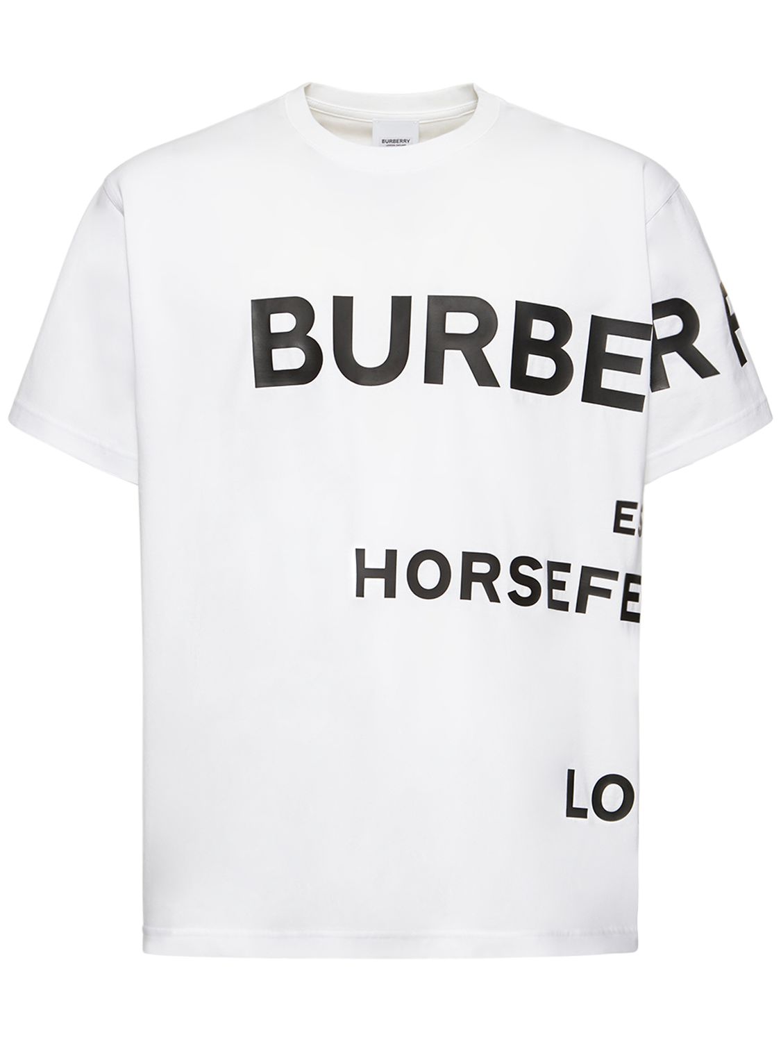 Harlford Logo Cotton T-shirt - BURBERRY - Modalova