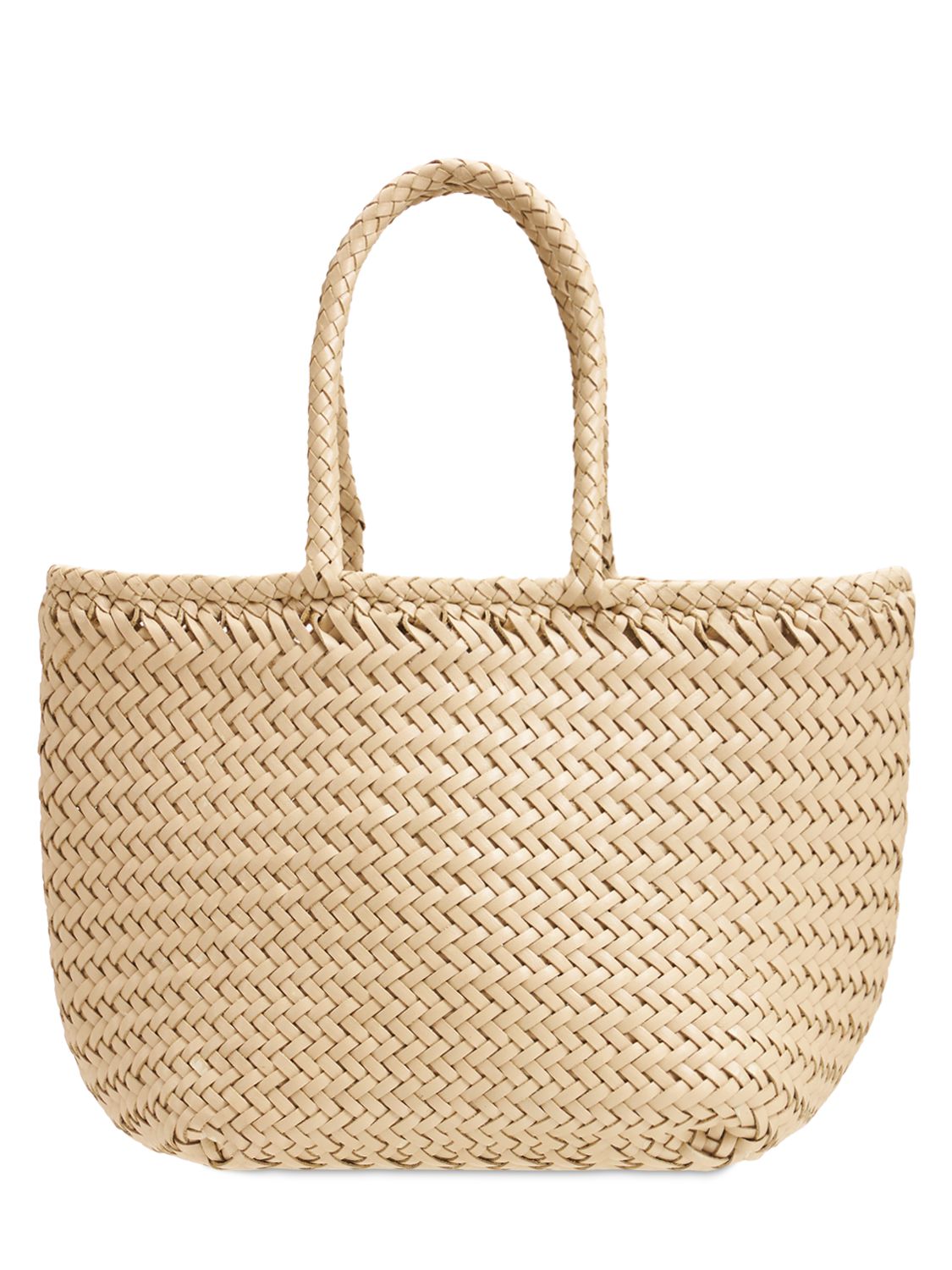 Grace Small Woven Leather Basket Bag - DRAGON DIFFUSION - Modalova