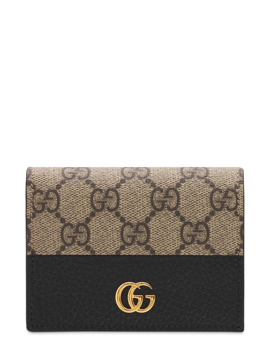 Gg Canvas Marmont Card Case Wallet - GUCCI - Modalova