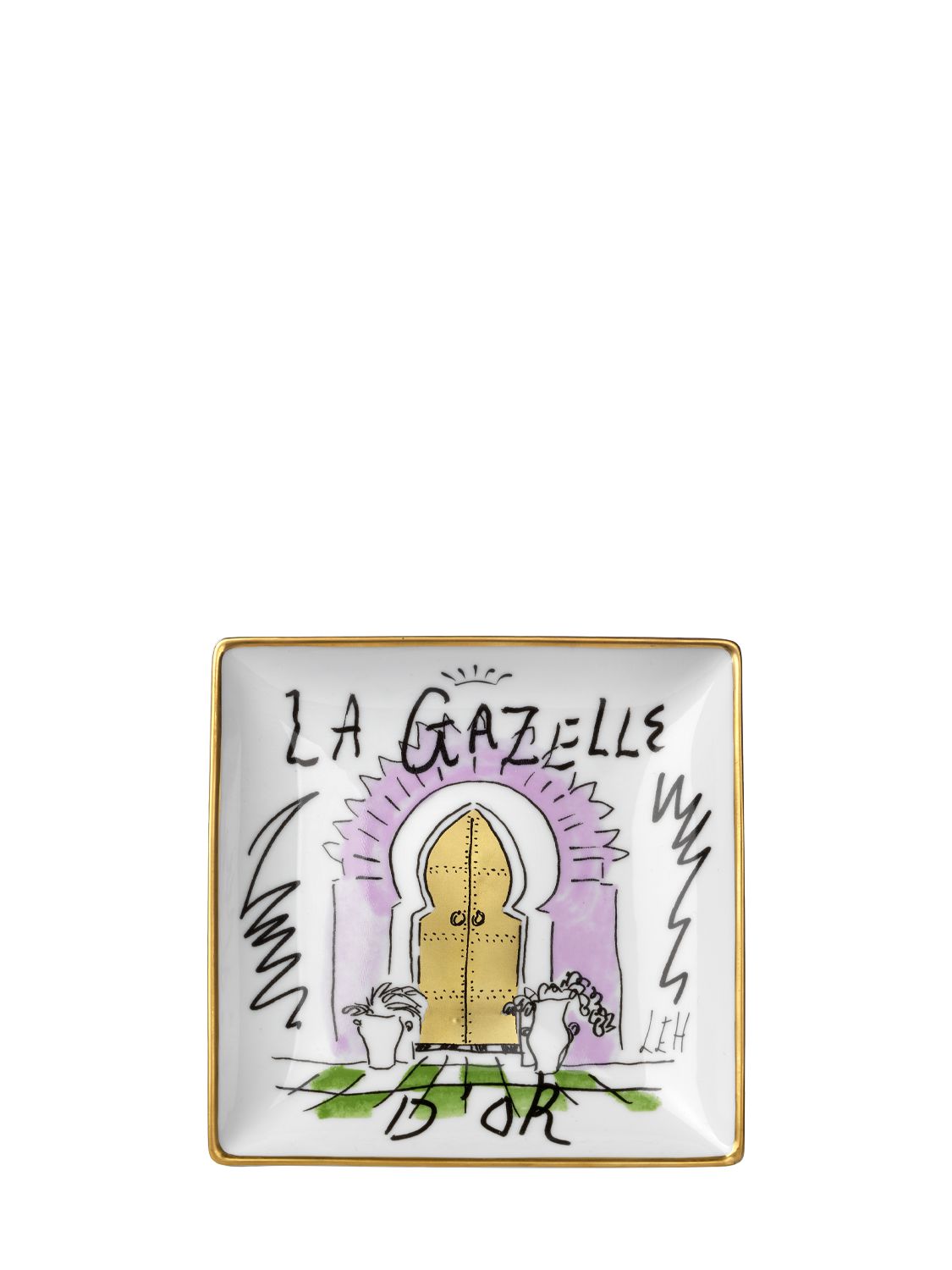 La Gazelle D'or Valet Tray - GINORI 1735 - Modalova