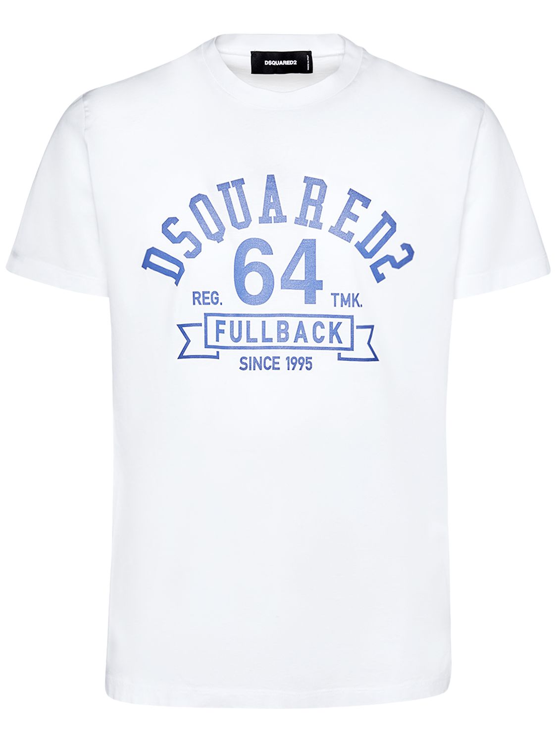 College Printed Cotton Jersey T-shirt - DSQUARED2 - Modalova