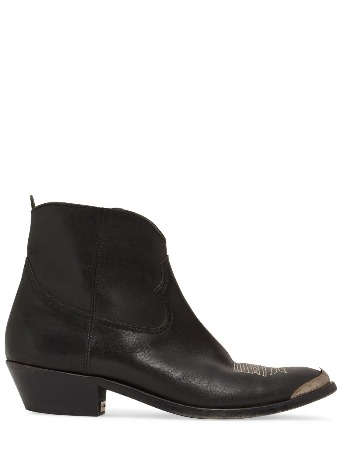 Mm Young Leather Ankle Boots - GOLDEN GOOSE - Modalova