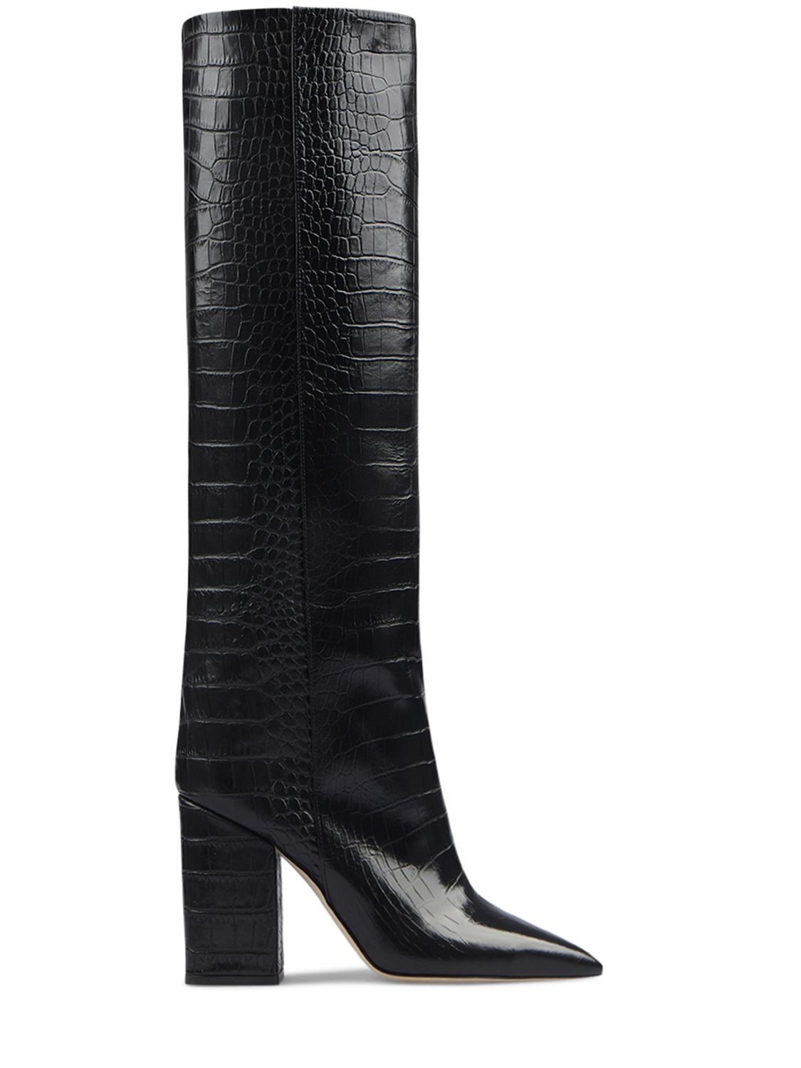 Mm Anja Croco Print Leather Tall Boot - PARIS TEXAS - Modalova