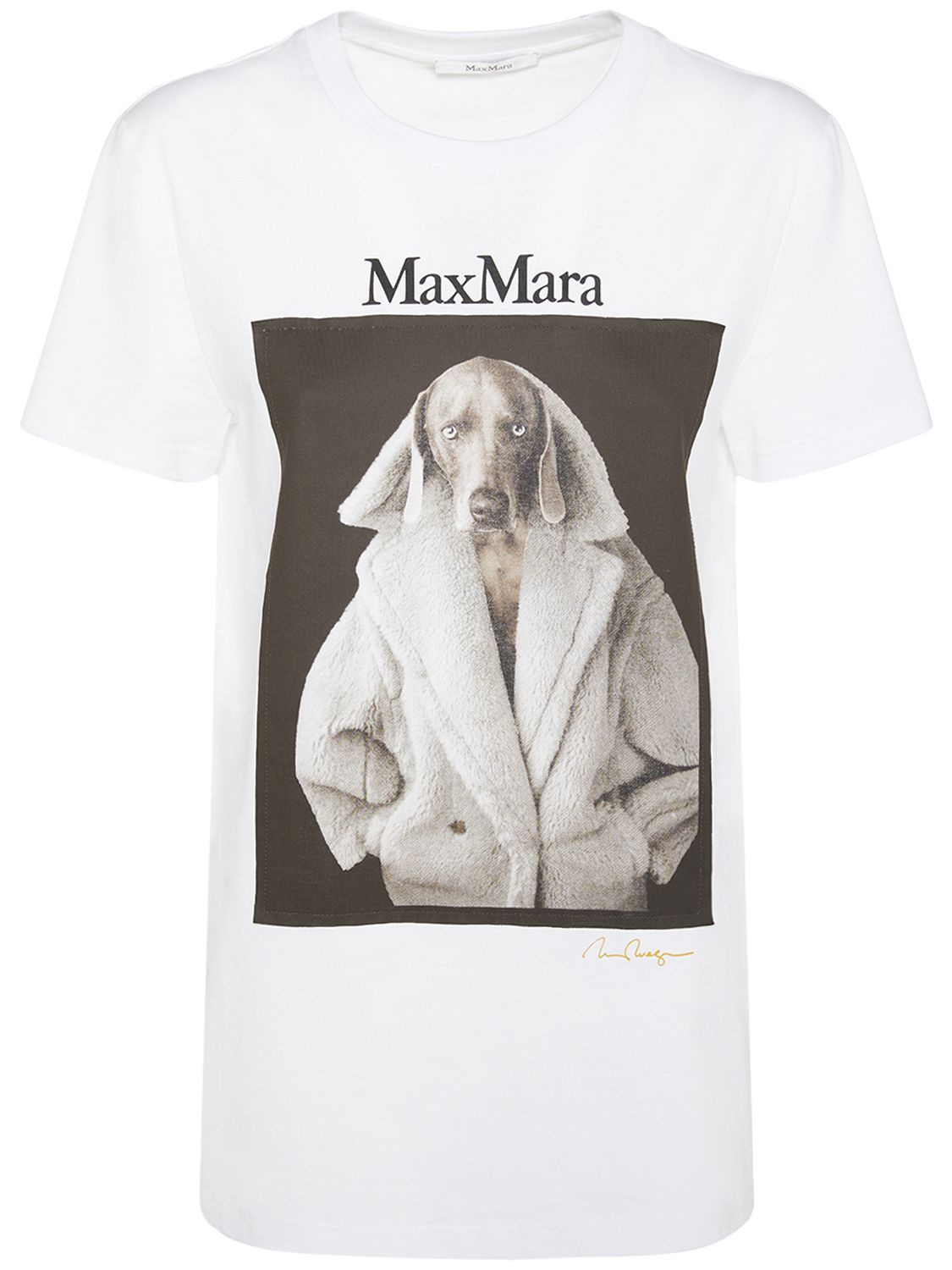 T-shirt Valido In Jersey Di Cotone Con Stampa - MAX MARA - Modalova