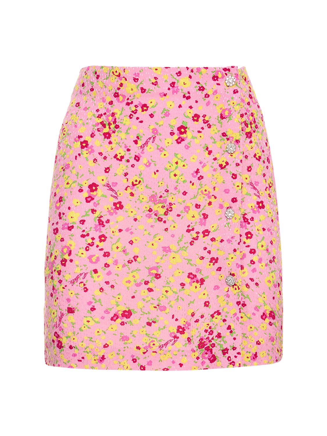 Floral Print Jacquard Mini Skirt - ROTATE - Modalova