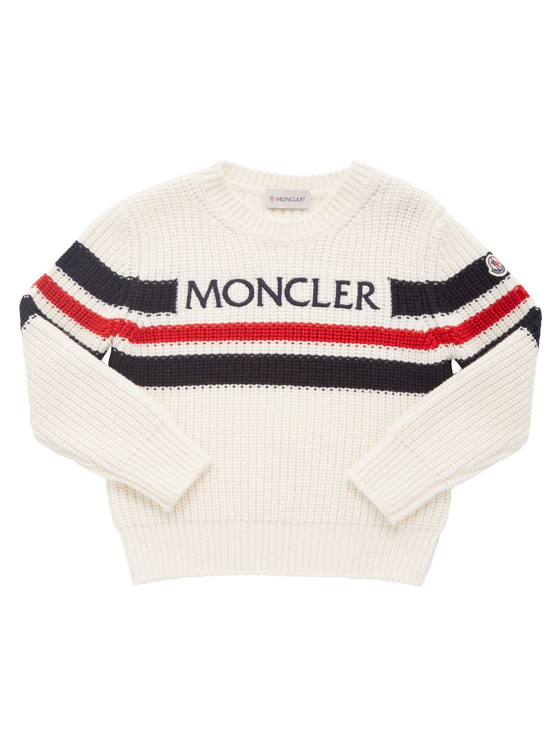 Sweater Aus Extrafeiner Wolle - MONCLER - Modalova