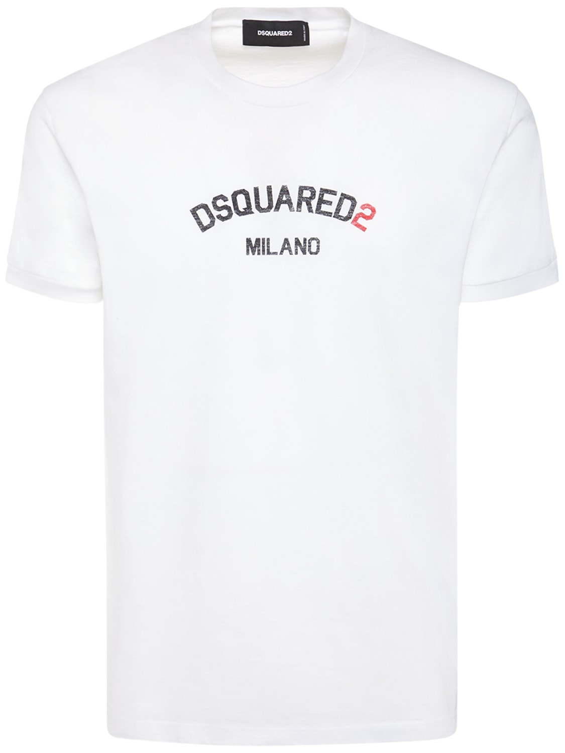 Japanese Cotton Jersey T-shirt W/logo - DSQUARED2 - Modalova
