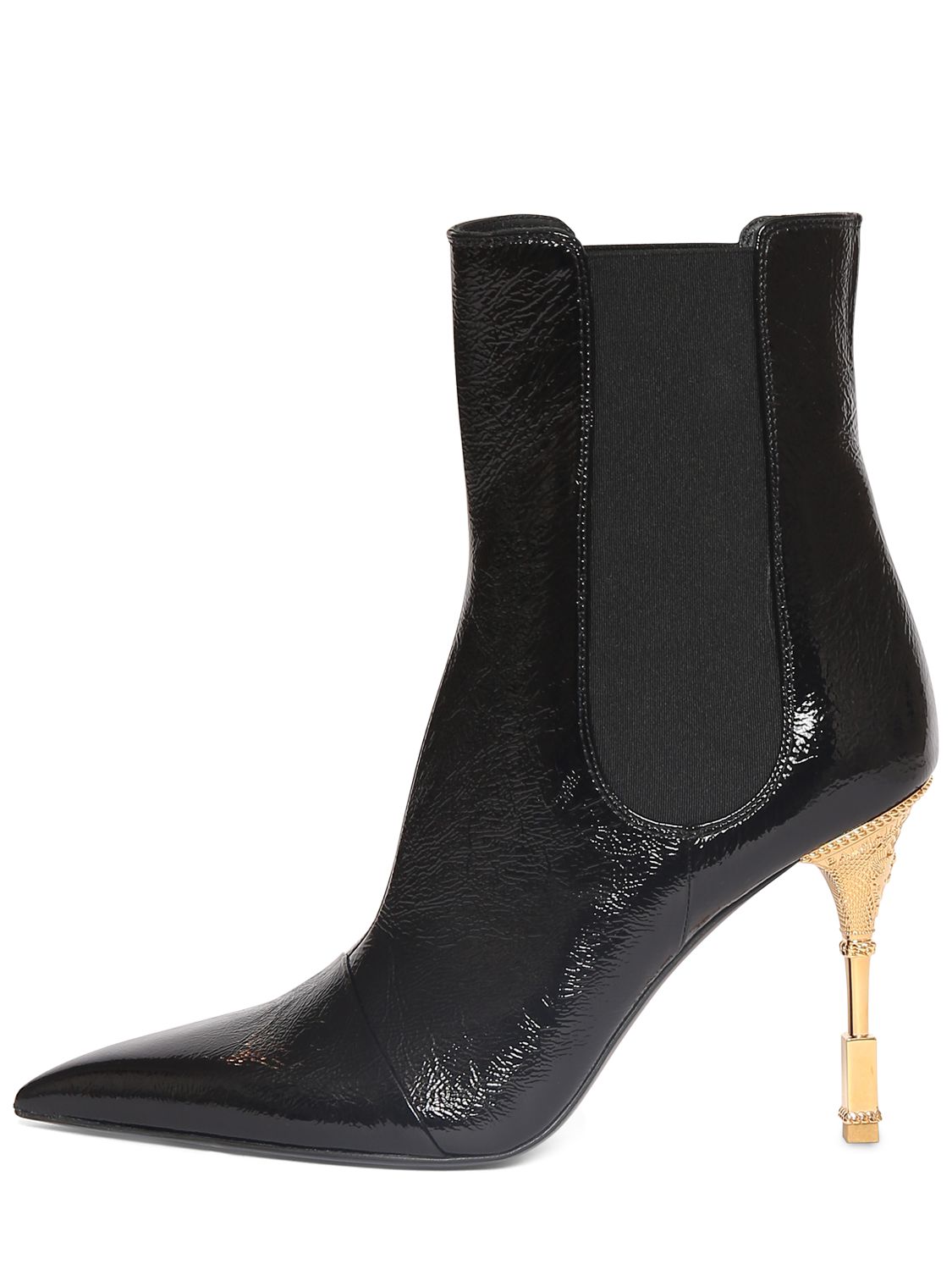 Mm Moneta Patent Leather Ankle Boots - BALMAIN - Modalova