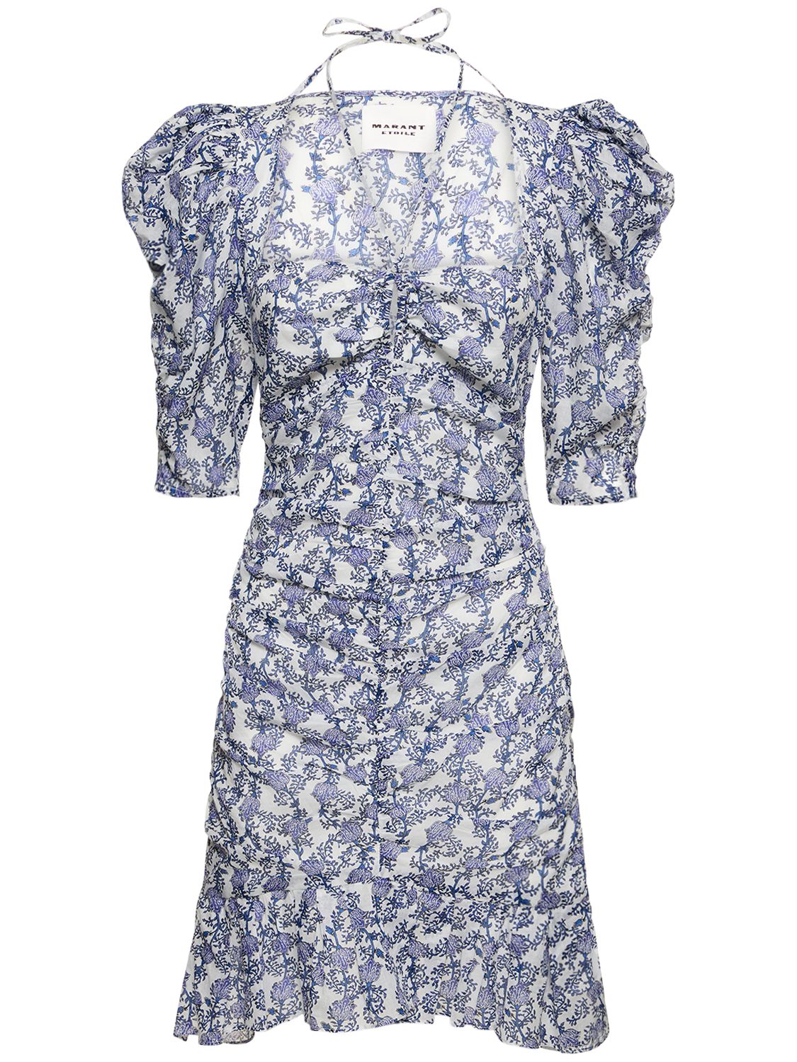 Galdino Puff Sleeve Cotton Mini Dress - MARANT ETOILE - Modalova