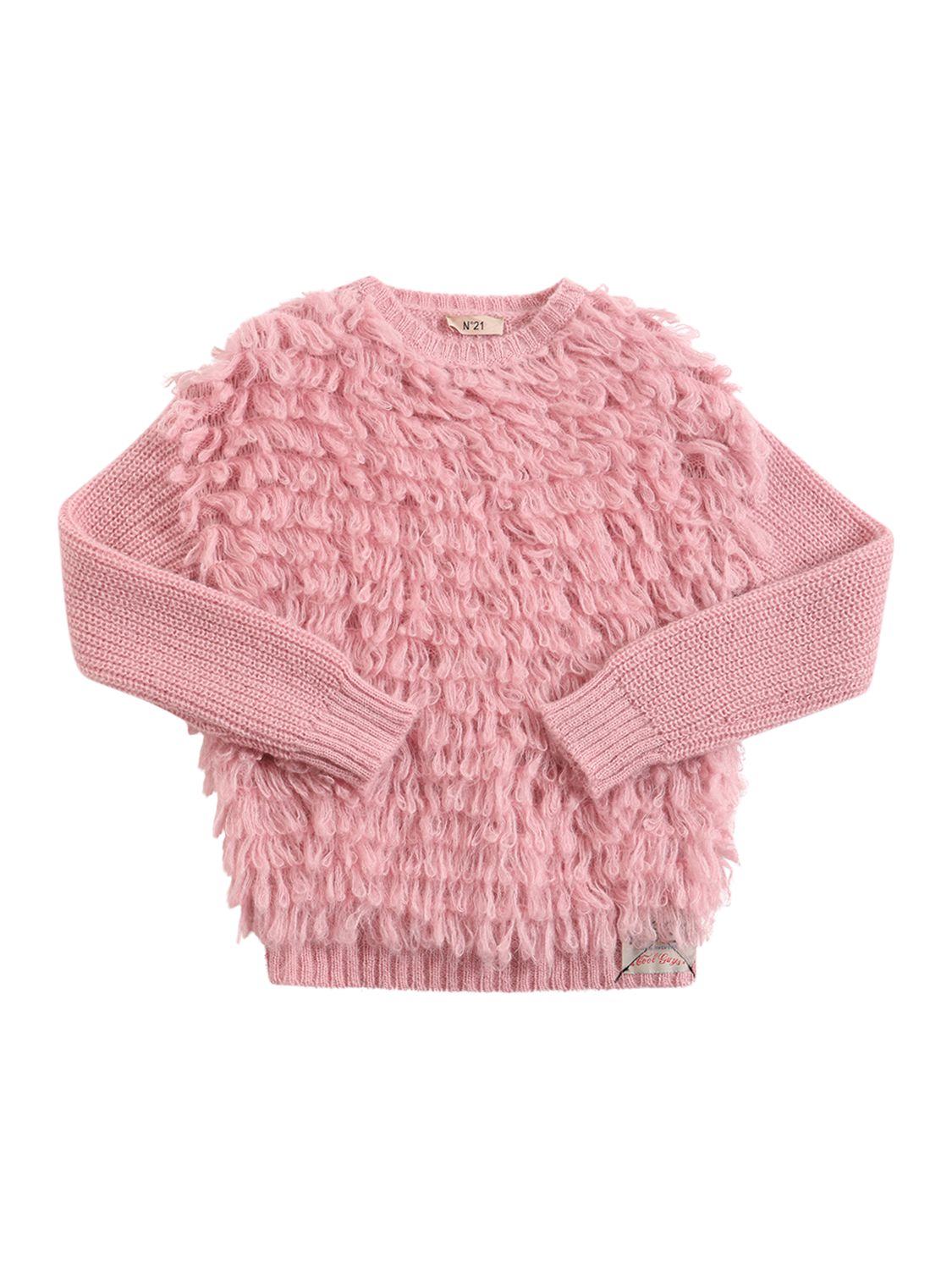 Niña Mohair Blend Knit Sweater W/ Appliqué 12a - N°21 - Modalova
