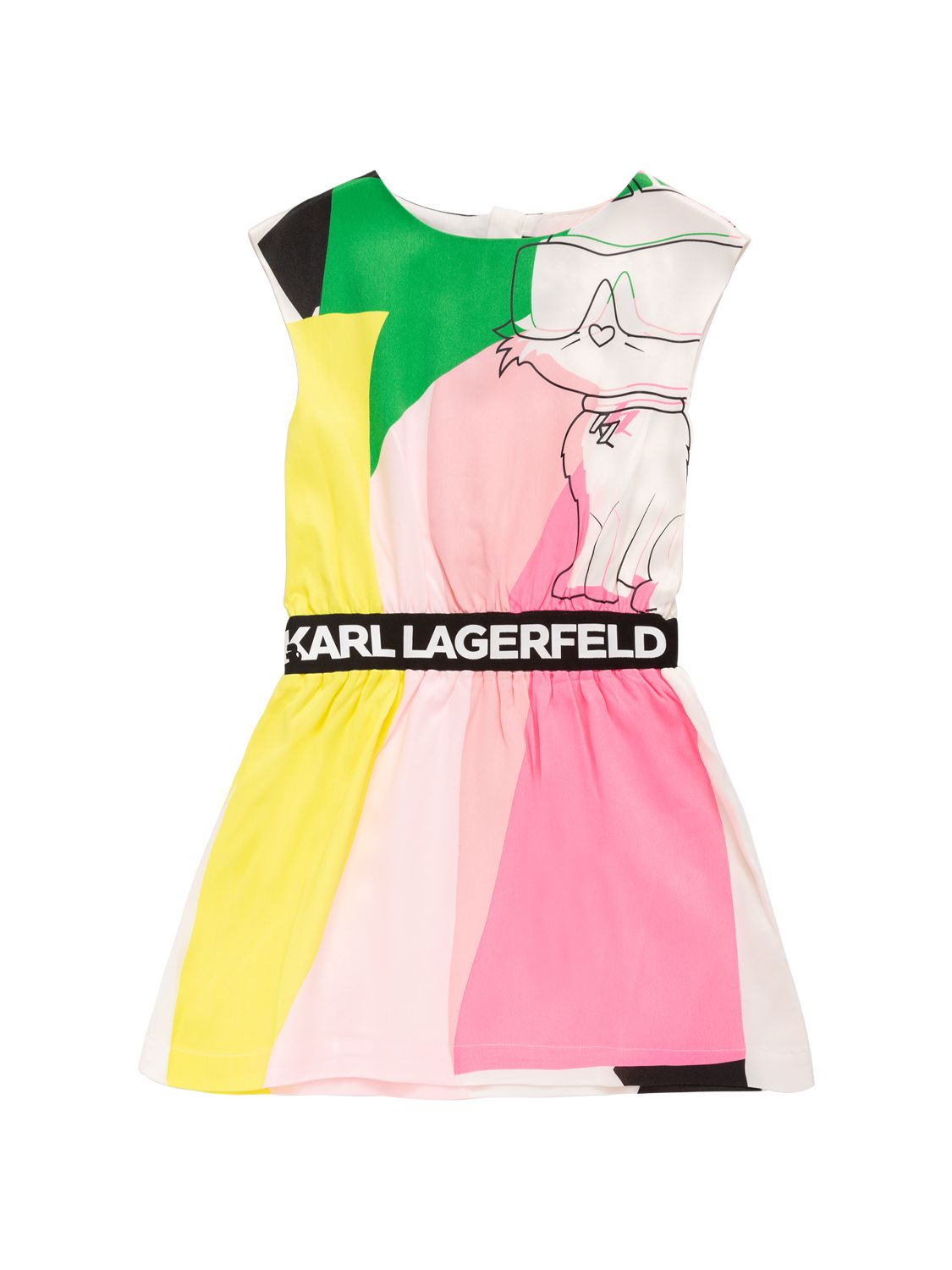 Niña Vestido De Viscosa Con Logo 8a - KARL LAGERFELD - Modalova