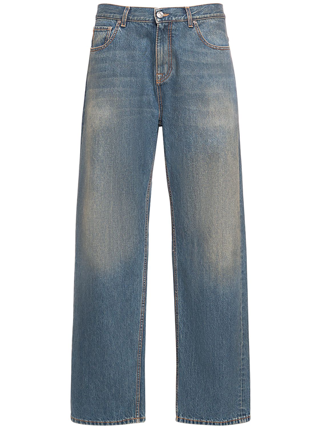 Jeans In Denim Di Cotone Scolorito - ETRO - Modalova