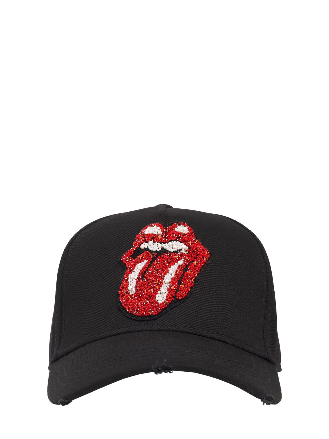 Rolling Stones Cotton Baseball Cap - DSQUARED2 - Modalova