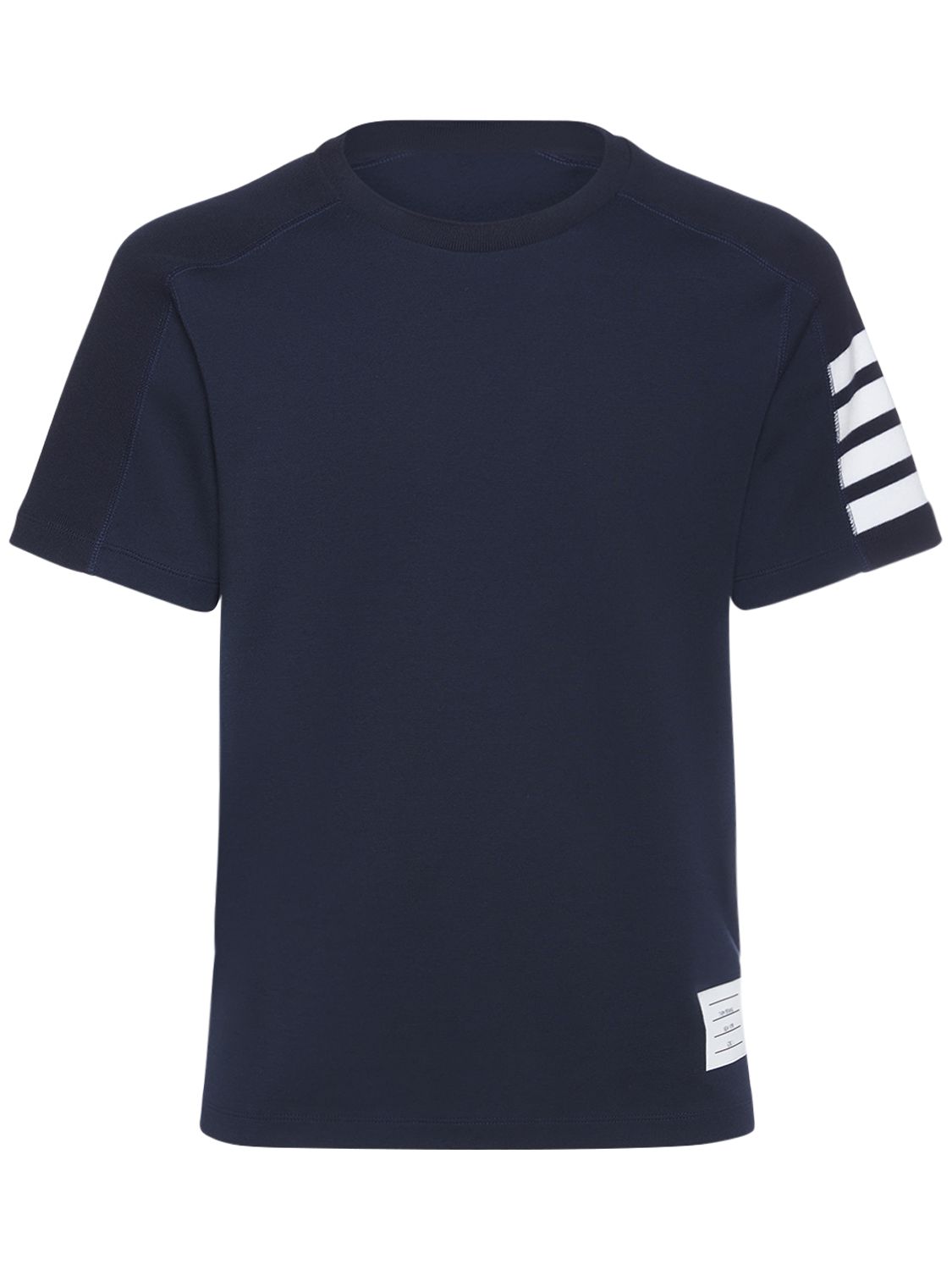 Cotton Ss T-shirt W/ 4 Bar Stripe - THOM BROWNE - Modalova