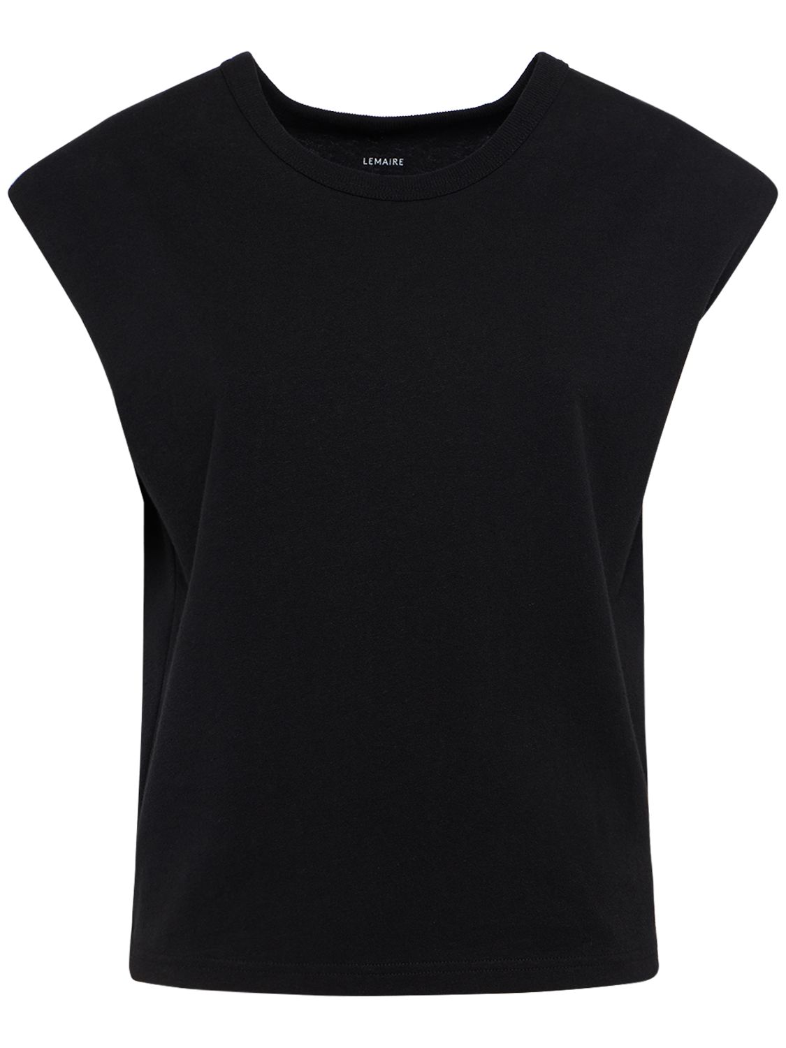 Cap Sleeve Linen Blend T-shirt - LEMAIRE - Modalova