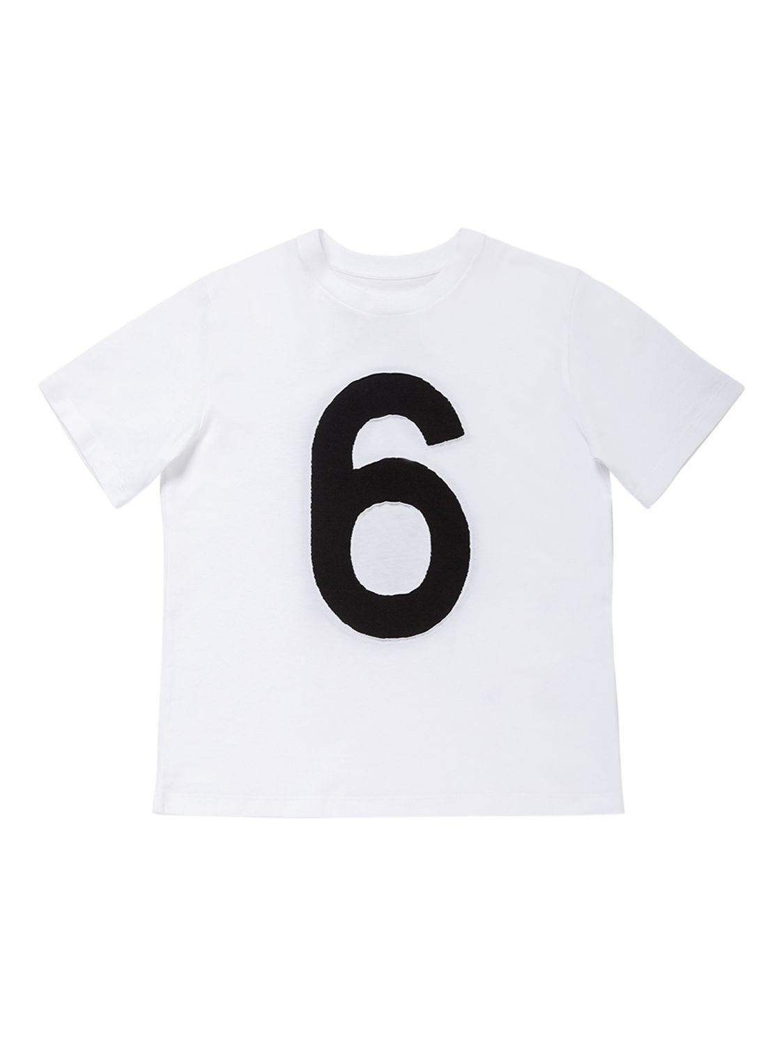 Niña Camiseta De Jersey De Algodón Con Logo 10a - MM6 MAISON MARGIELA - Modalova