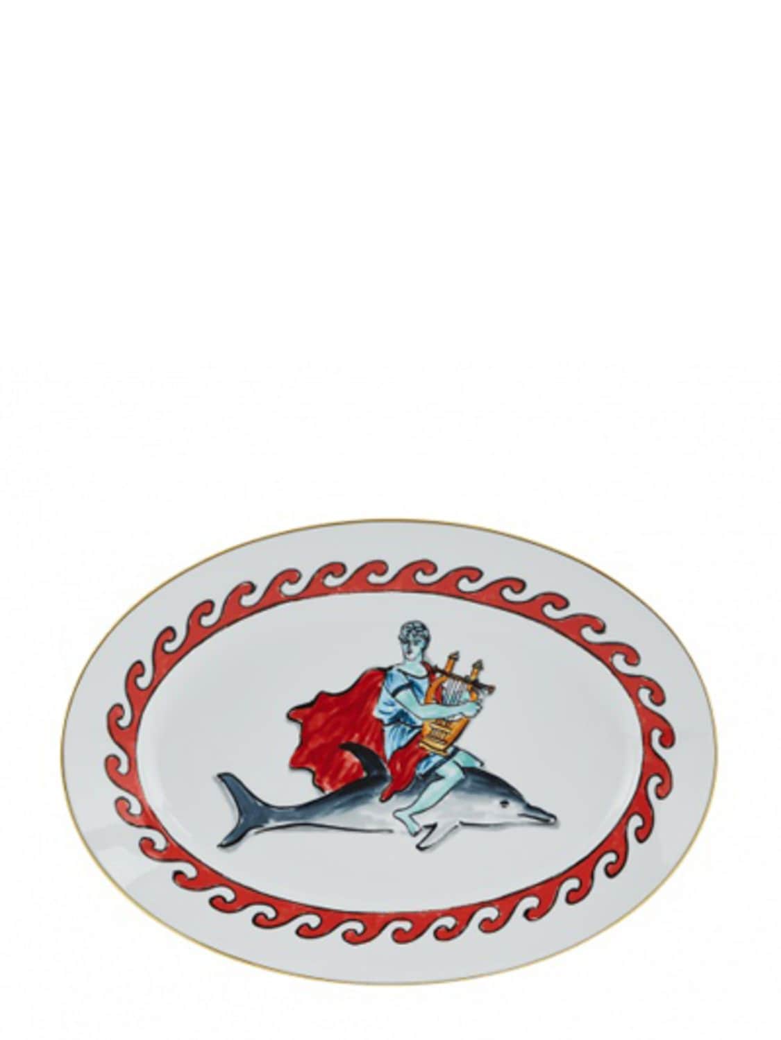 Cm Nettuno Oval Porcelain Platter - GINORI 1735 - Modalova