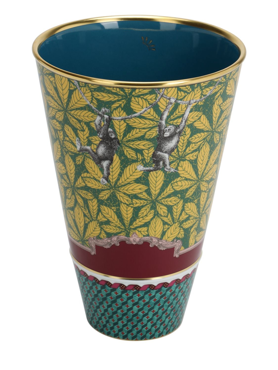 Totem Monkey Porcelain Vase - GINORI 1735 - Modalova