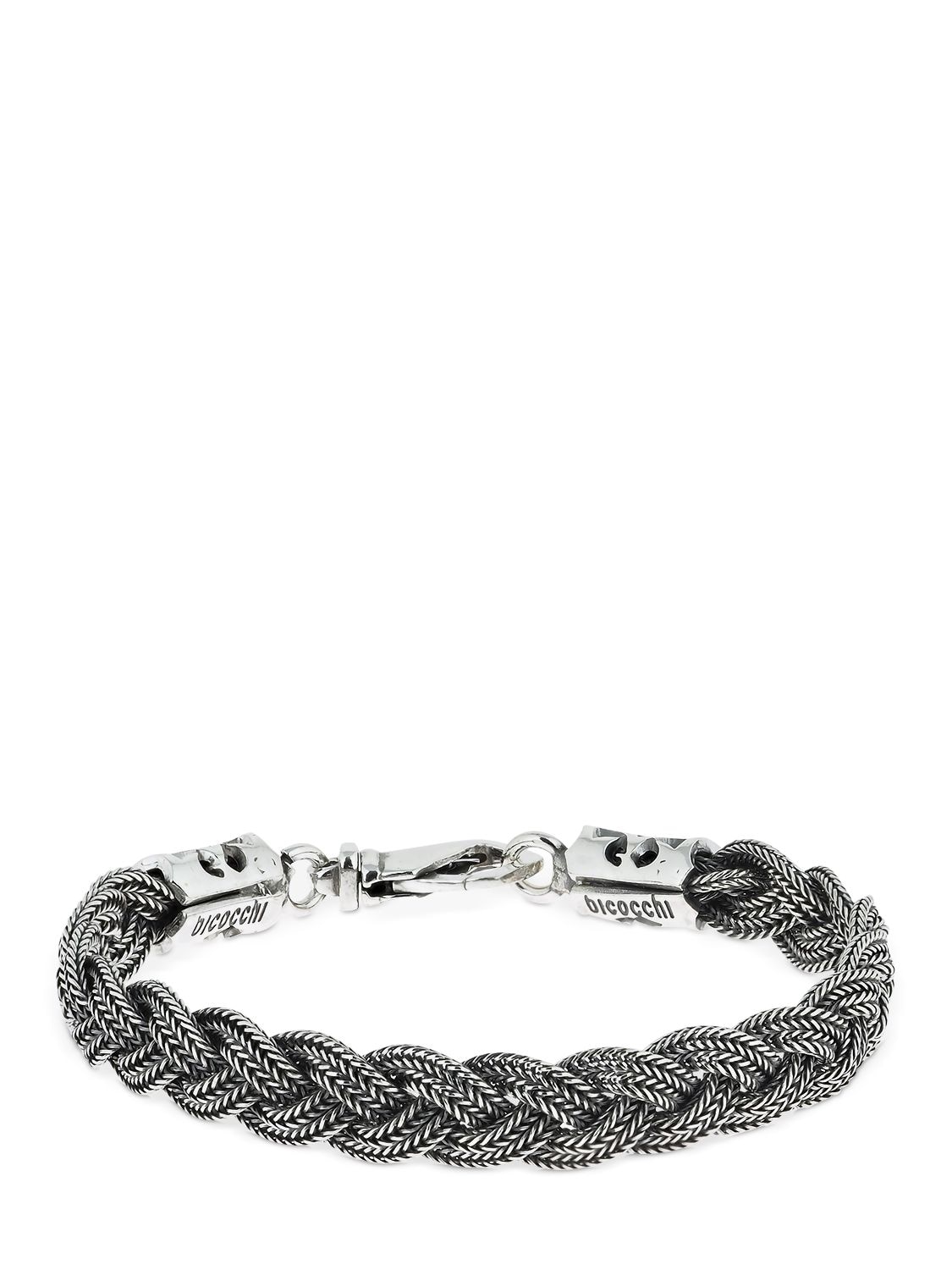 Flat Braided Chain Bracelet - EMANUELE BICOCCHI - Modalova