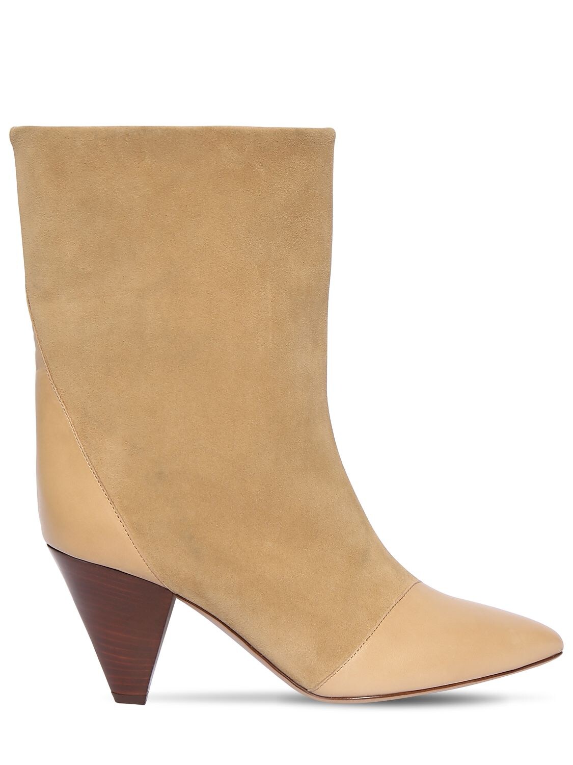 Mm Lillis Suede & Leather Ankle Boots - ISABEL MARANT - Modalova