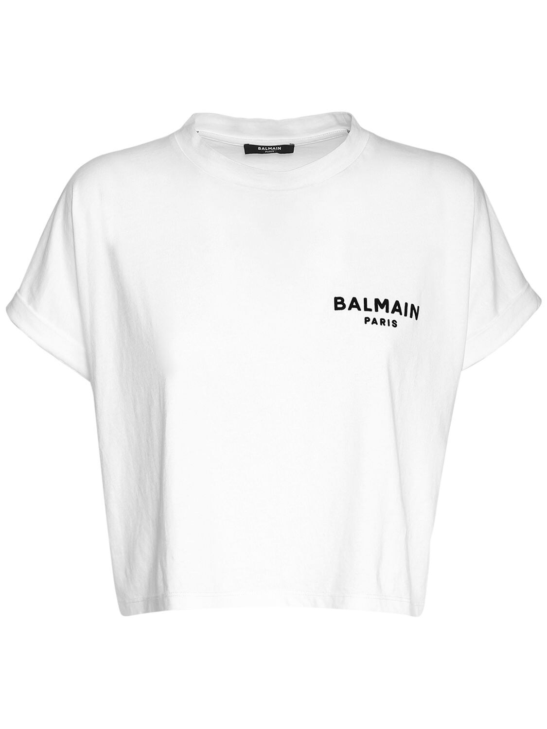 Baumwoll-t-shirt Mit Logo - BALMAIN - Modalova