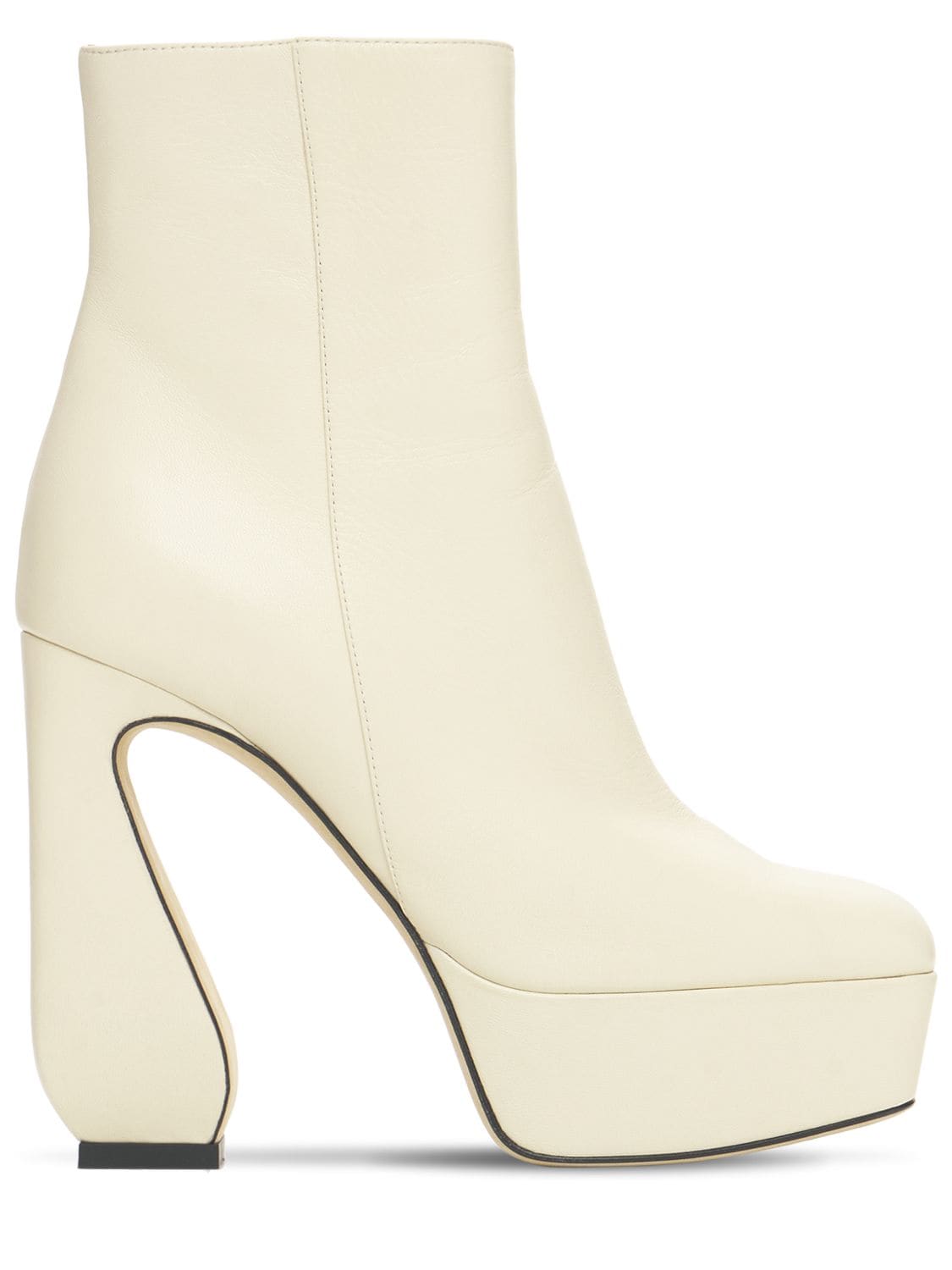 Mm Platform Leather Ankle Boots - SI ROSSI - Modalova