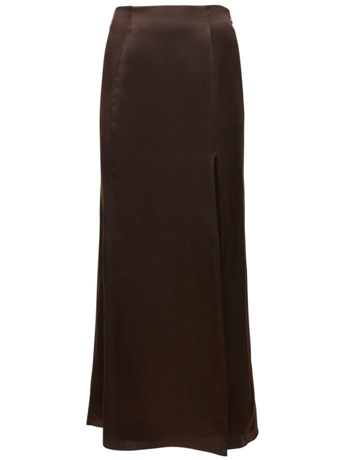 Organic Silk Long Skirt W/slit - BITE STUDIOS - Modalova