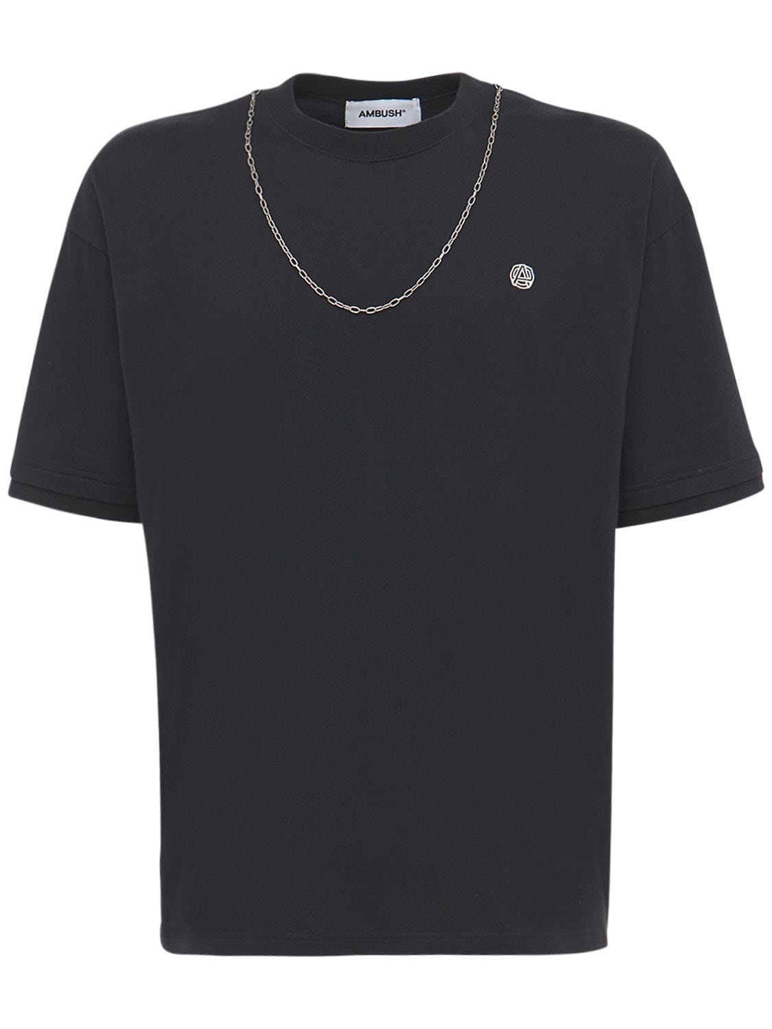 Hombre Logo Cotton Jersey T-shirt W/chain / L - AMBUSH - Modalova
