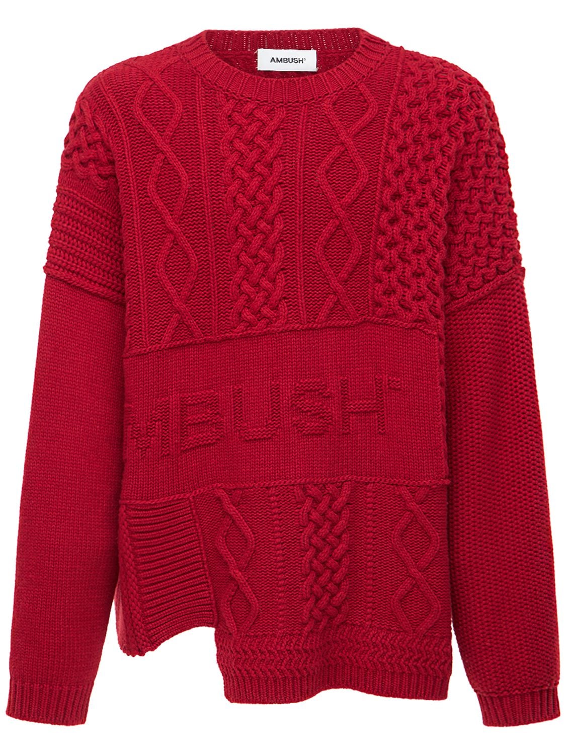 Wool Blend Knit Sweater - AMBUSH - Modalova