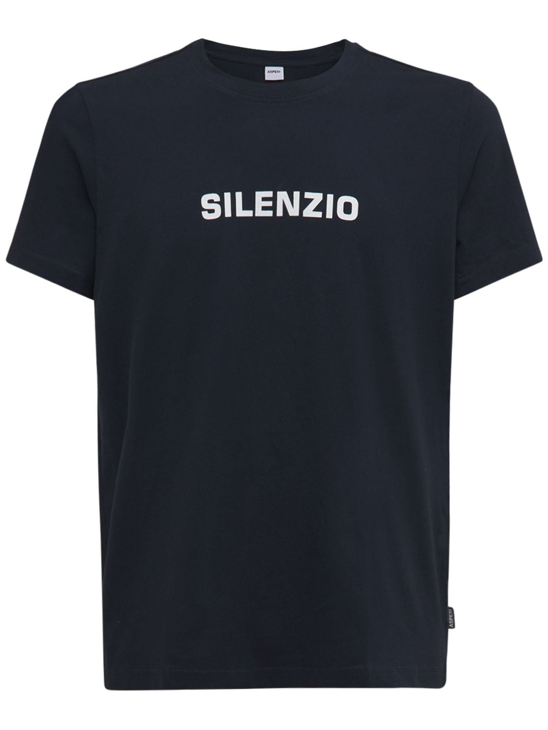 Silenzio Print Cotton T-shirt - ASPESI - Modalova
