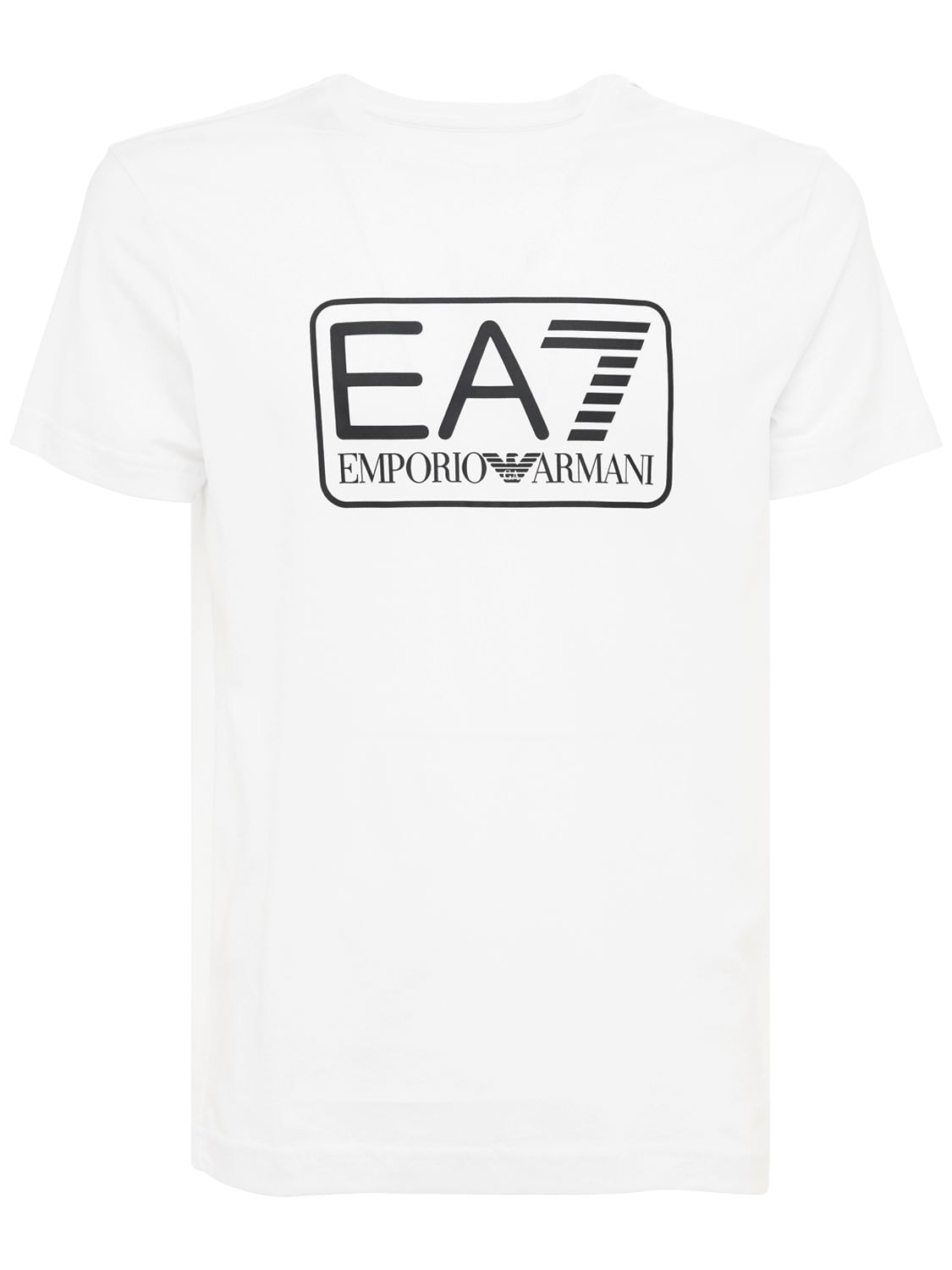 Hombre Camiseta De Jersey De Algodón Con Logo Xs - EA7 EMPORIO ARMANI - Modalova