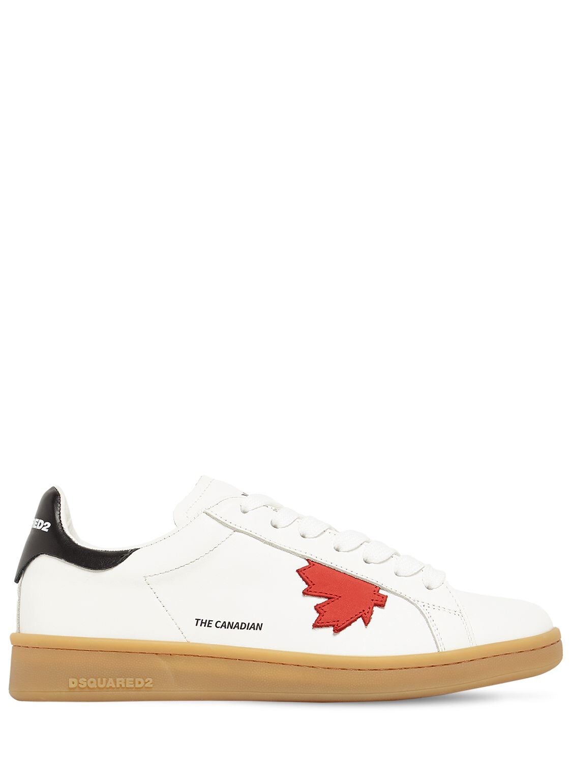 Mm Leather Low Top Sneakers - DSQUARED2 - Modalova