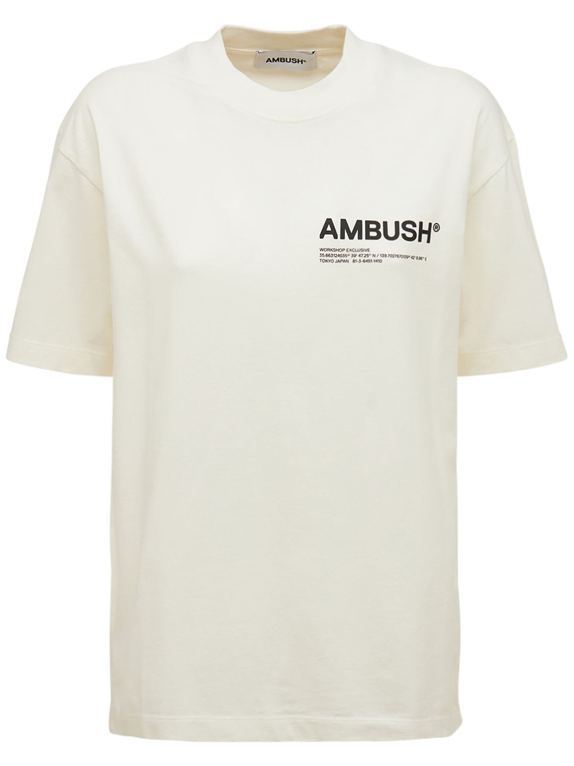 Logo Cotton Jersey T-shirt - AMBUSH - Modalova
