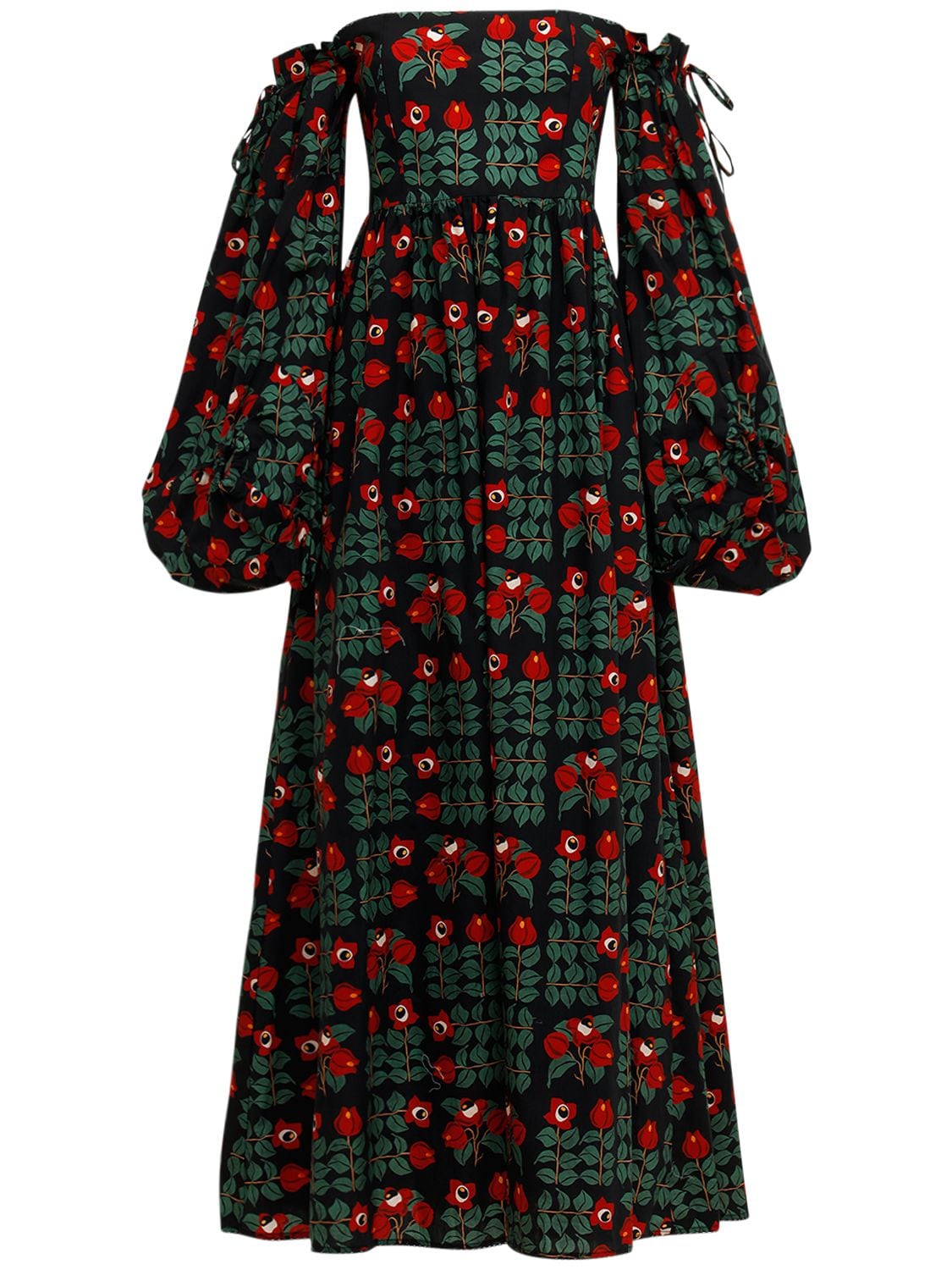 Alhelì Printed Cotton Poplin Long Dress - AGUA BY AGUA BENDITA - Modalova
