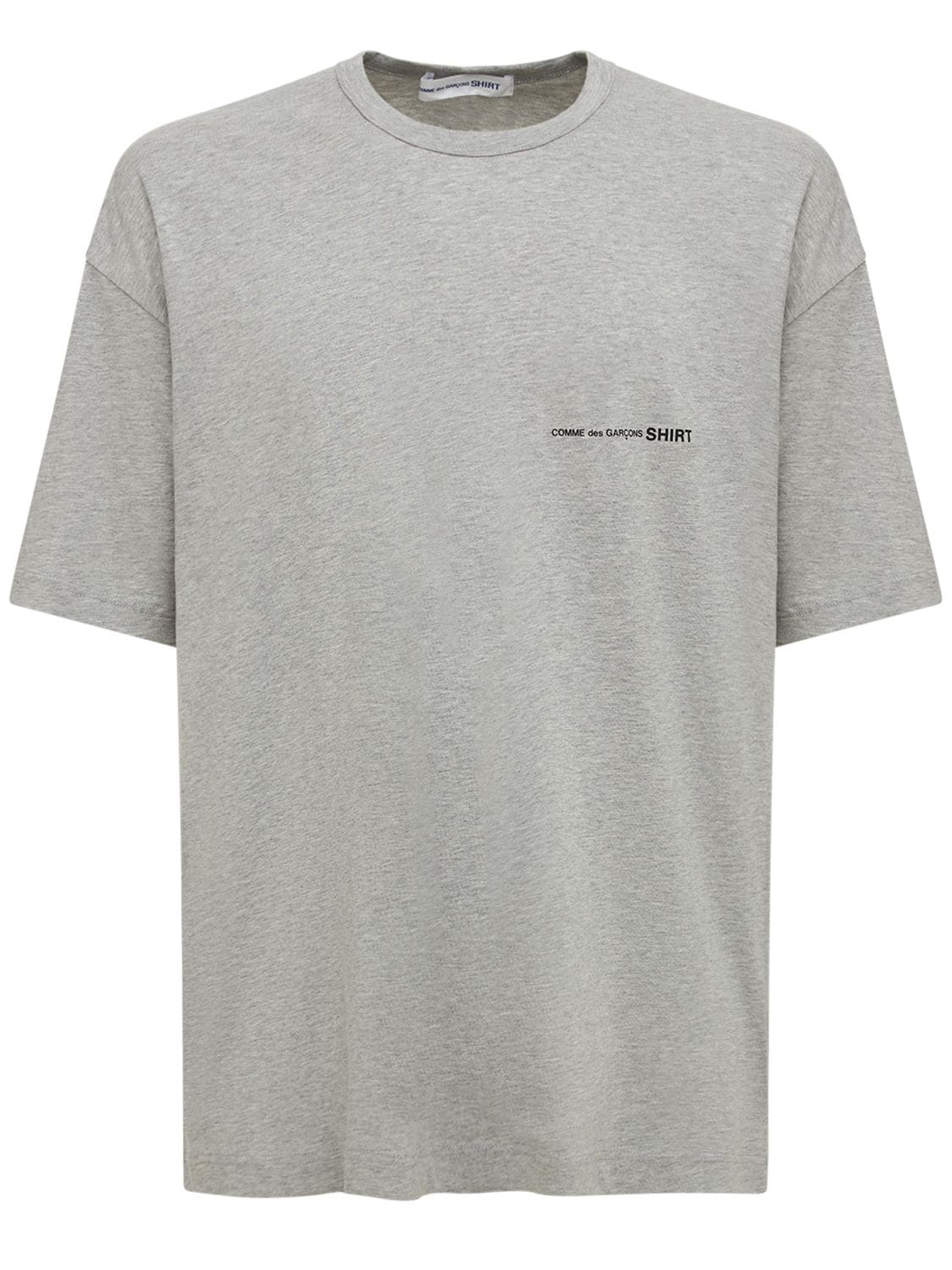 Logo Print Over Cotton Jersey T-shirt - COMME DES GARÇONS SHIRT - Modalova