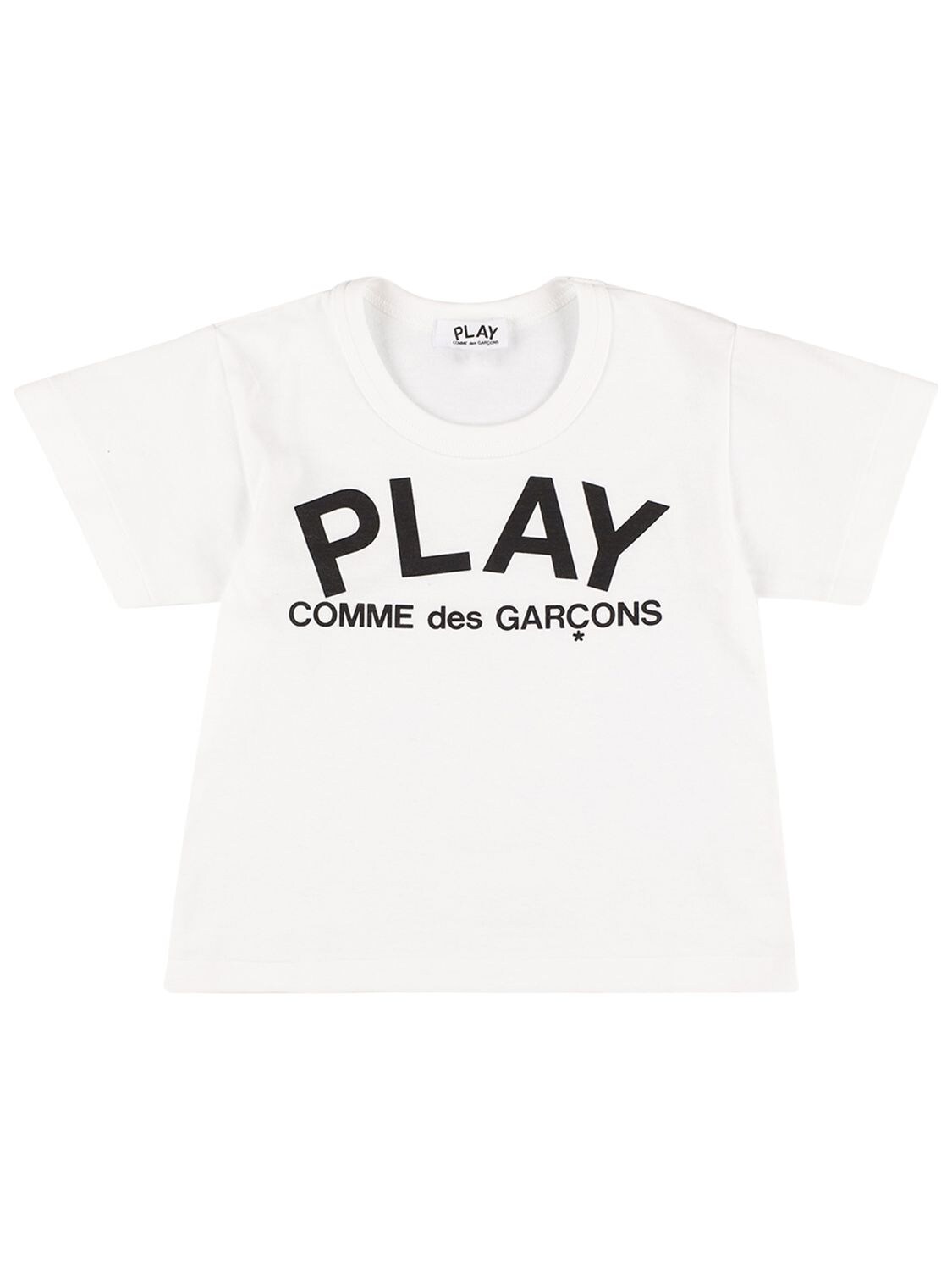 T-shirt Aus Baumwolljersey Mit Logo - COMME DES GARÇONS PLAY - Modalova