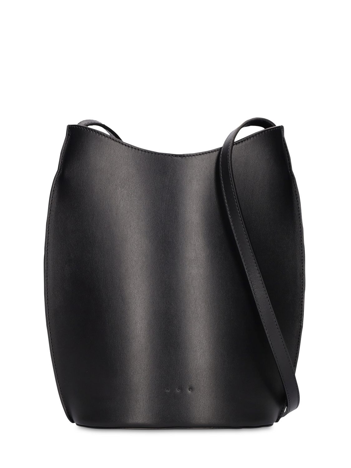 Sac Ovale Smooth Leather Shoulder Bag - AESTHER EKME - Modalova