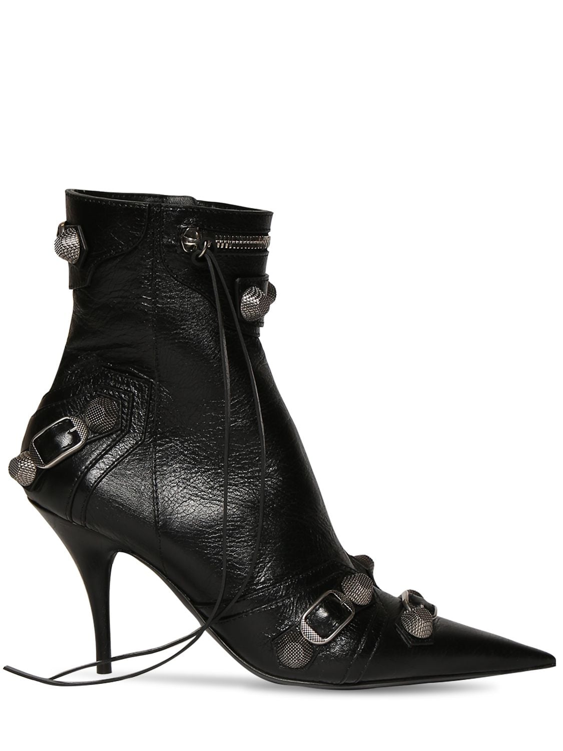 Mm Cagole Leather Ankle Boots - BALENCIAGA - Modalova