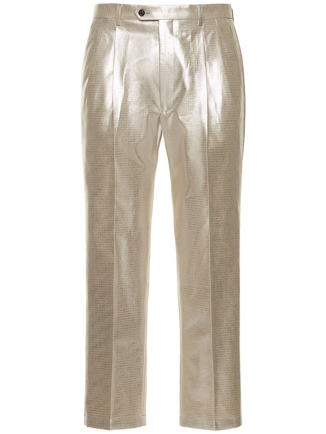 Hombre Pantalones De Traje De Algodón Metalizados 46 - LC23 - Modalova