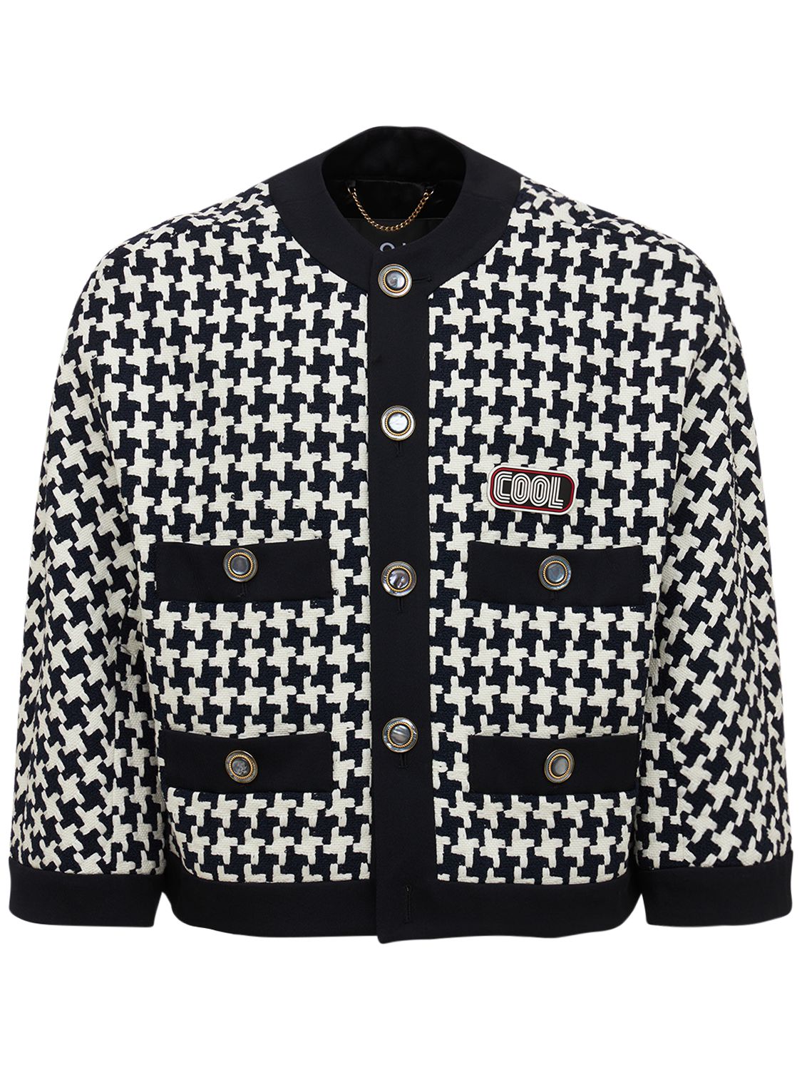 Oversized Cotton Blend Tweed Jacket - COOL TM - Modalova