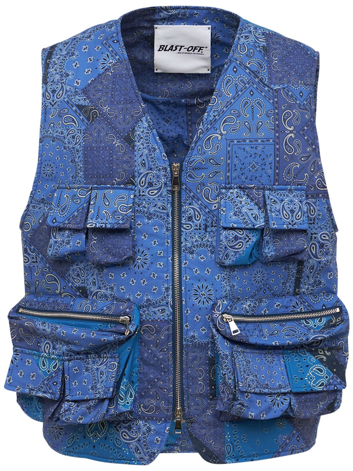 Bandana Printed Cotton Vest - BLAST-OFF - Modalova