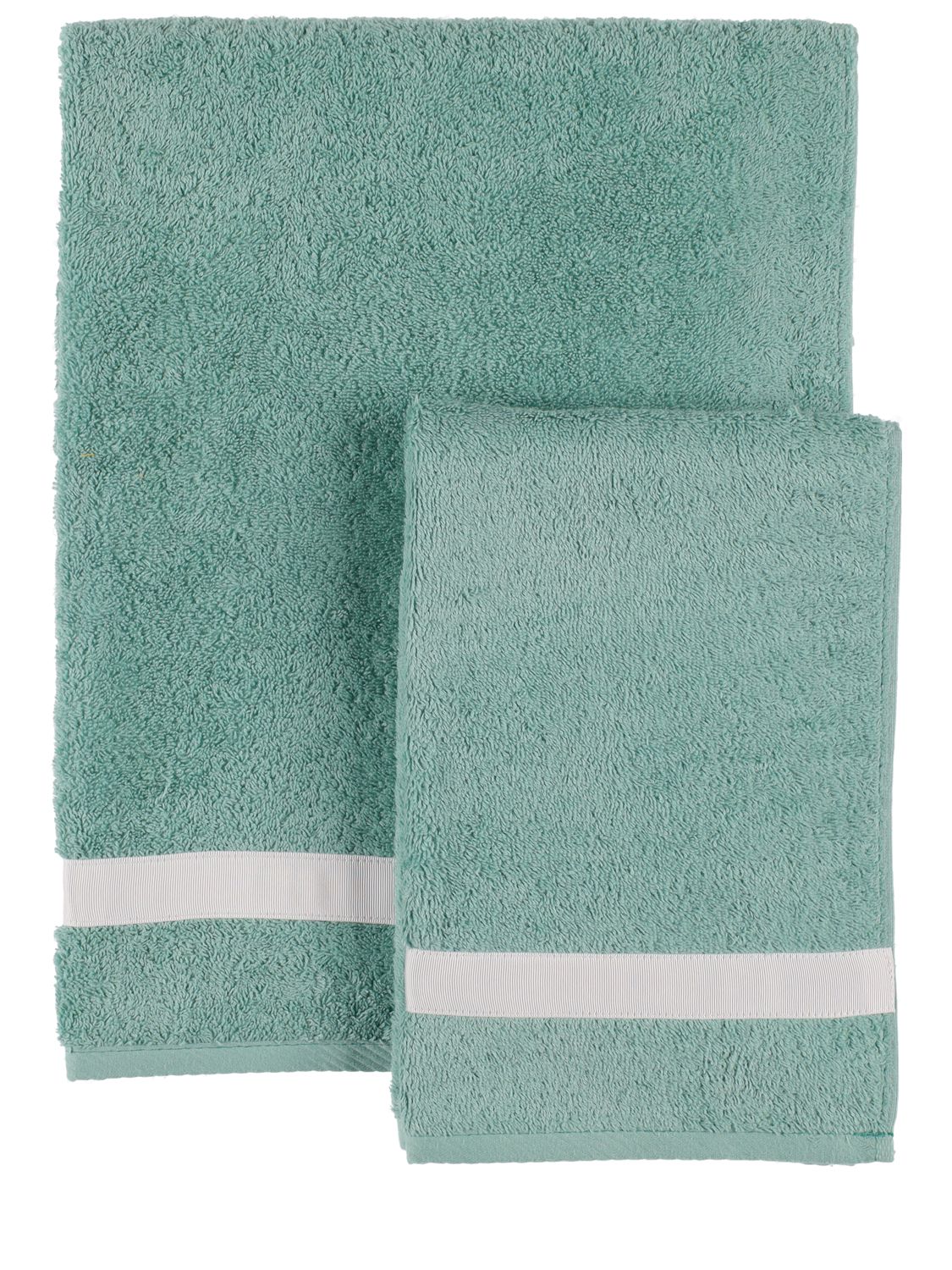 Set Of 2 Cotton Terrycloth Towels - ALESSANDRO DI MARCO - Modalova