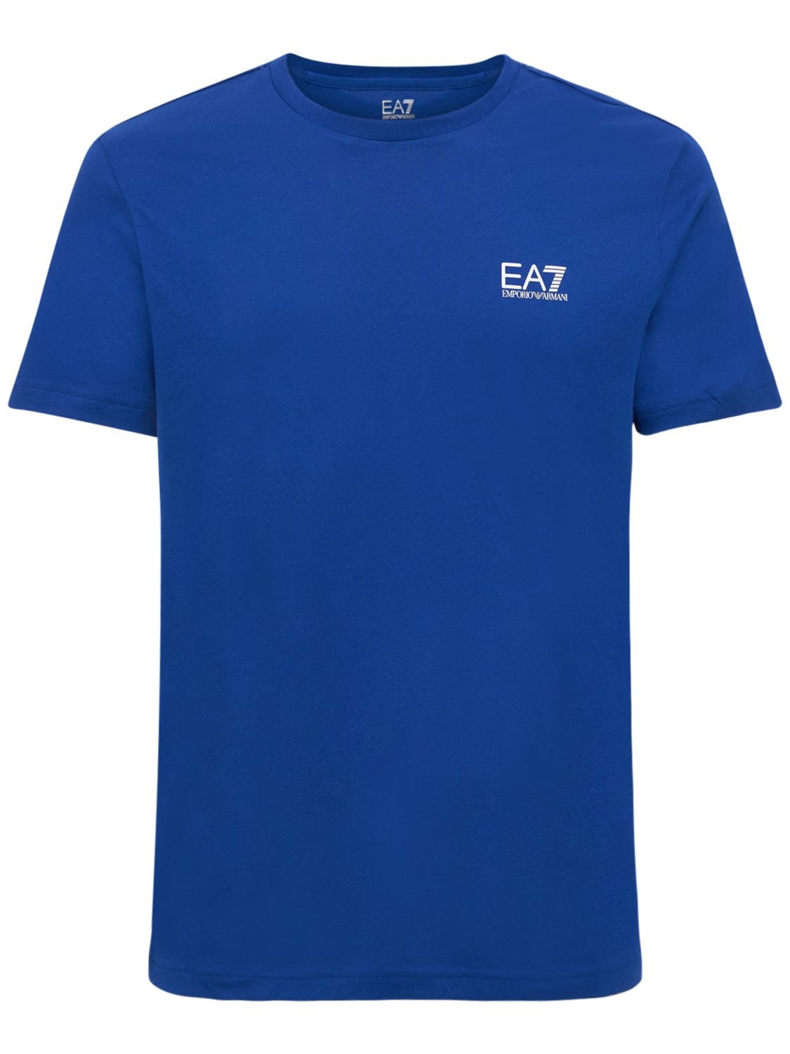 Hombre Camiseta "7 Lines" De Jersey De Algodón / Xs - EA7 EMPORIO ARMANI - Modalova