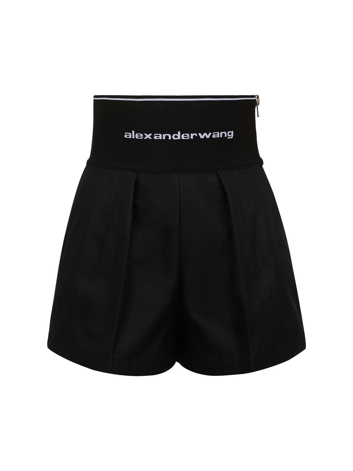 Mujer Shorts Safari De Algodón Con Logo 0 - ALEXANDER WANG - Modalova