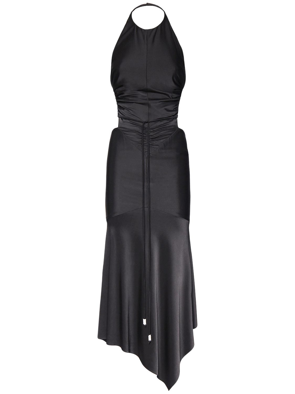 Shiny Stretch Jersey Wrap Midi Dress - ALEXANDRE VAUTHIER - Modalova